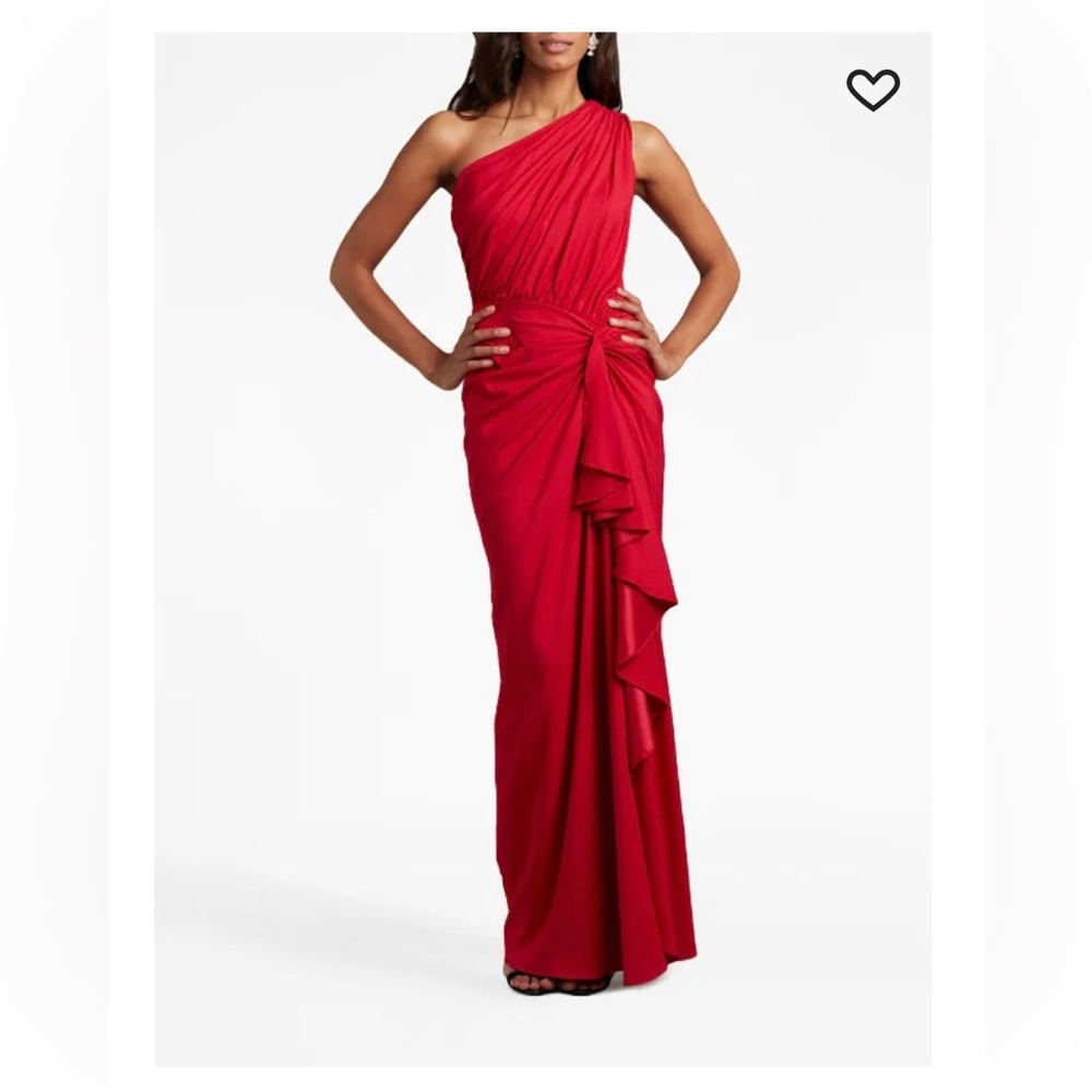 Tadashi Shoji ruched gown